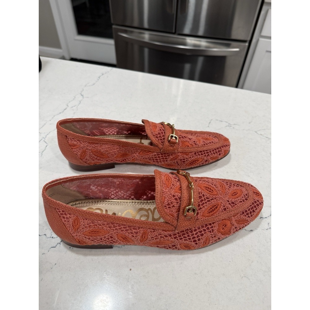 Sam Edelman Women's Loraine Regal Bit Loafer Coral Size 9 Flats Slip On - Picture 4 of 8